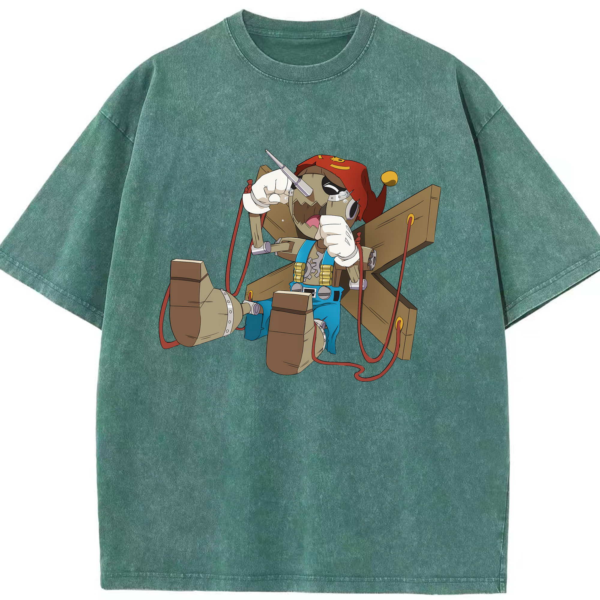 （画像用） Digimon デジタルモンスター/デジモン 綿100% ヴィンテージ風 半袖Tシャツ（フロントプリント）